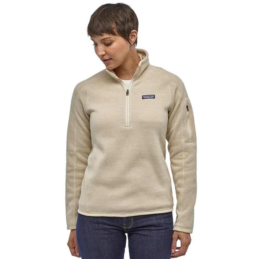 Patagonia Better Sweater Cream Quarter-Zip Fleece Pullover XS
